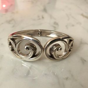 Brighton Silver Hinged Bangle
